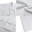 Camisa renacentista con cuello alto