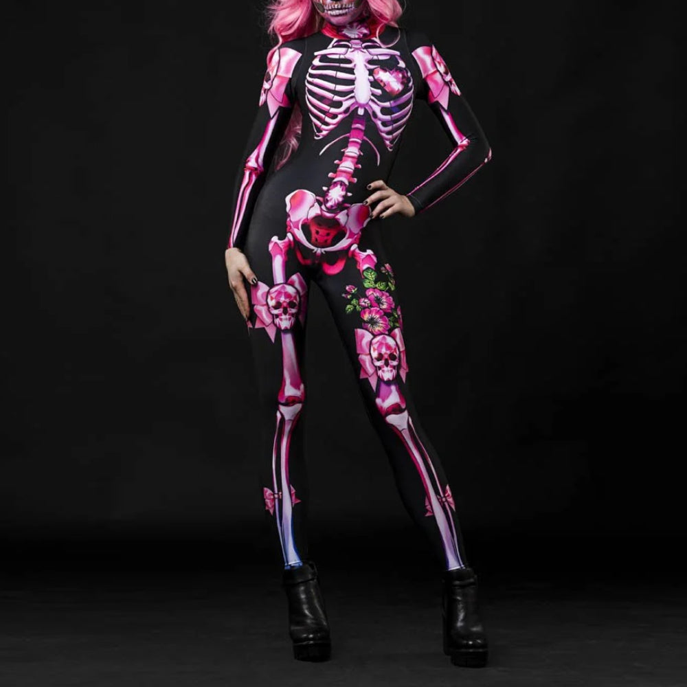 Skeleton Skull Halloween Zentai Suits