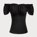 Renaissance Dual-Layer Cap Sleeve Top - Retrorobe