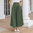 Retro Vintage Medieval Solid Color A-Line Maxi Skirt - Retrorobe