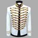Men's White Gold-Braid Nutcracker 3-Piece Costume Set
