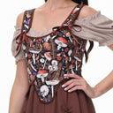Renaissance Tie-Shoulder Corset U-Back - Retrorobe