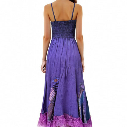 Boho Batik Asymmetrical Handmade Maxi Dress