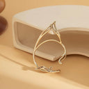 Gothic Elf Ear Cuffs For Women And Girls Cute Cat Ear Wrap Non-Pierced Fake Earrings - Retrorobe