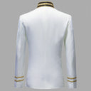 Men's White Gold-Braid Nutcracker 3-Piece Costume Set