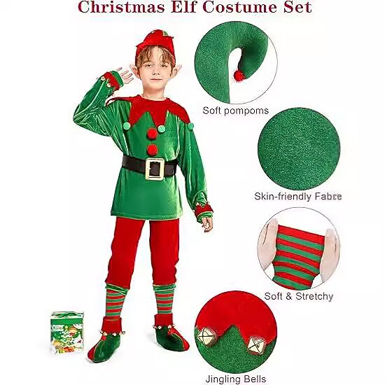 Kids' Christmas Elf Costume
