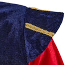 4-teiliges Weihnachts-Elfenkostüm-Set für Herren in Blau und Rot