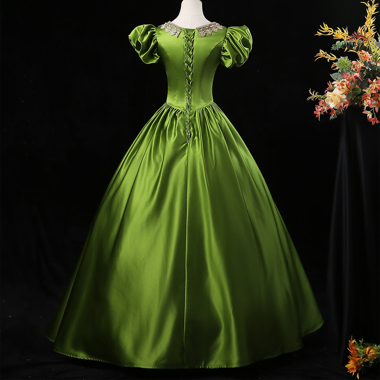 Rococo Ball Gown Puff Sleeve Dress - Retrorobe