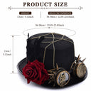 Women's Steampunk Rose Corset 4-Piece Set