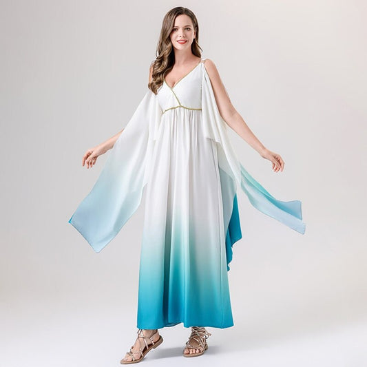 Greek Goddess Costume Ombre Dress