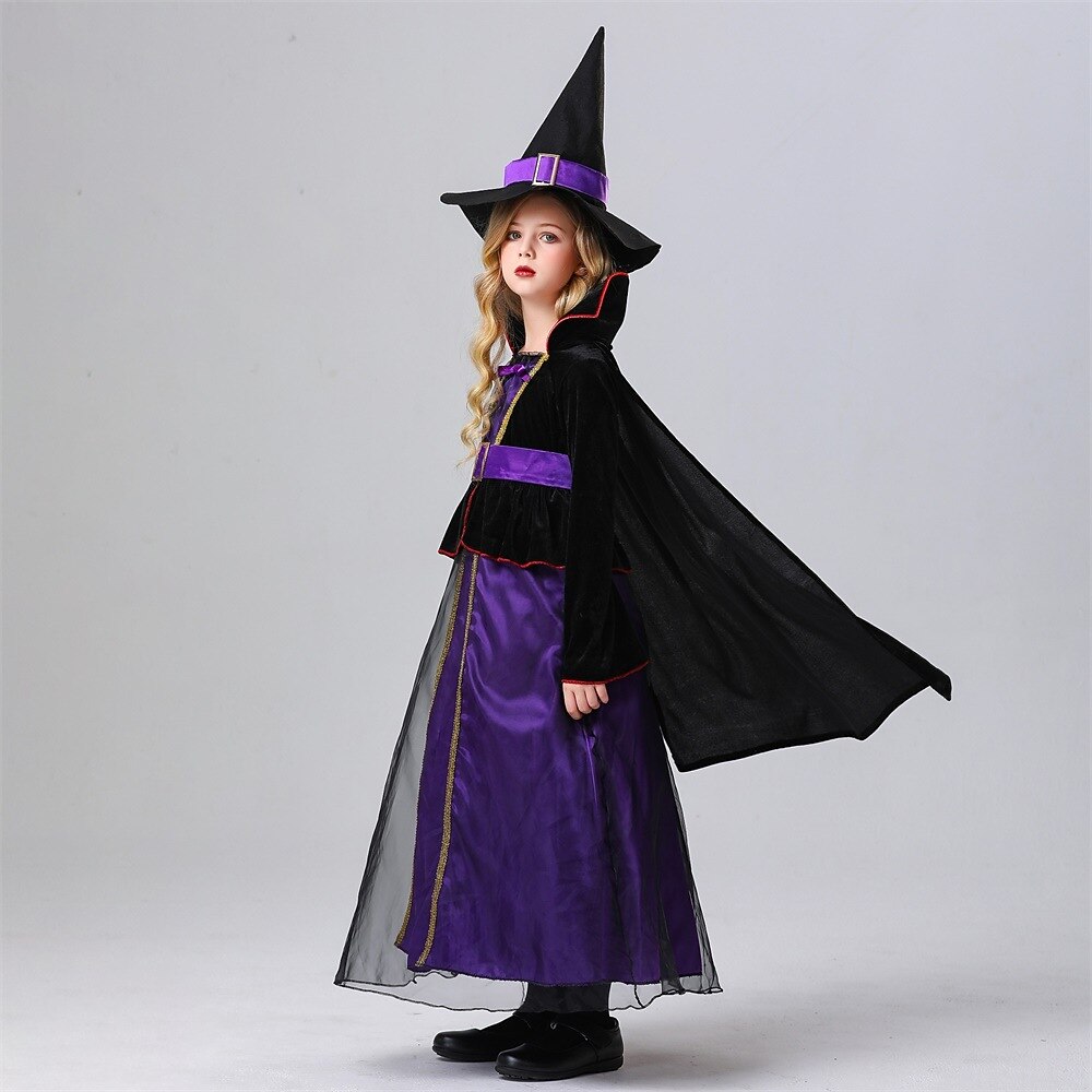 Girls' Witch Halloween Dress Cosplay Costume