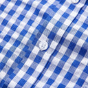 Men’s Blue Checkered Oktoberfest Shirt for Lederhosen