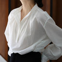 French Minimalist Style Vintage Blouse - Retrorobe