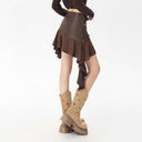 Gothic Punk Asymmetrical Skirt - Retrorobe