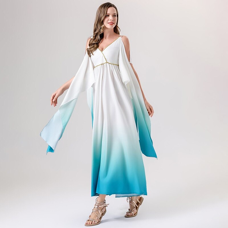 Greek Goddess Costume Ombre Dress