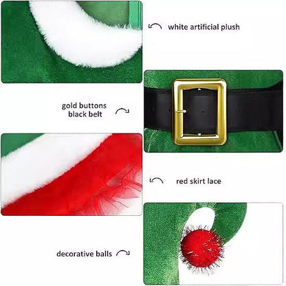 Girls' Christmas Elf Dress Costume