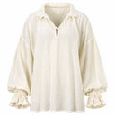 Men's Cream & Brown Medieval Costume Set