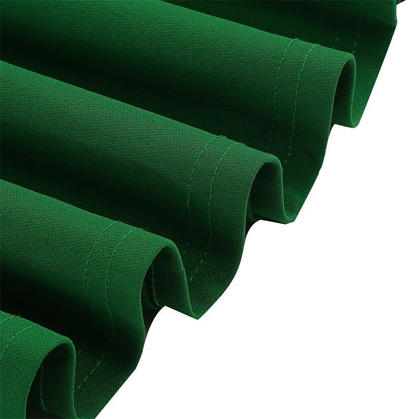 Women's 1950s Solid Color Round Neck 3/4 Sleeve Flare Dress