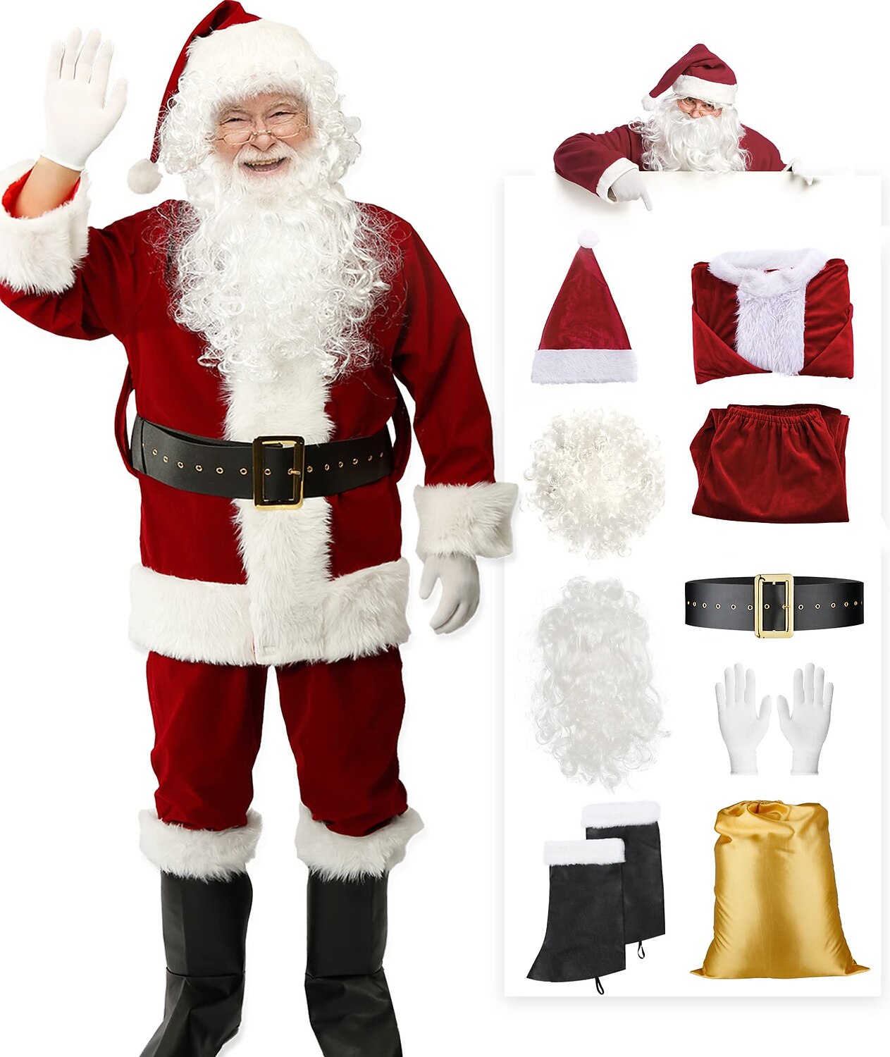 Men's Deluxe Santa Claus Costume