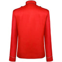 Ensemble de costume casse-noisette rouge à galons torsadés pour homme, 3 pièces