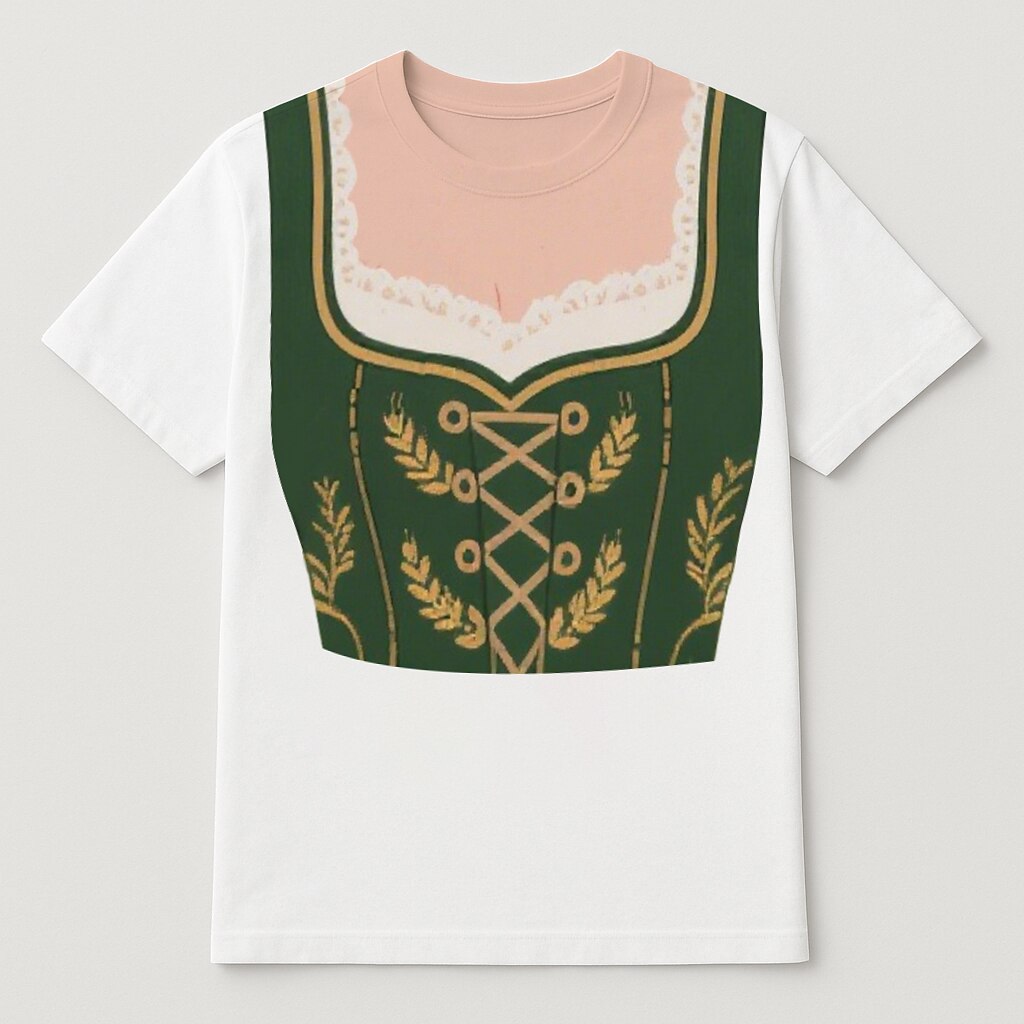 Women's Oktoberfest Dirndl Graphic T-shirt
