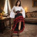 Medieval Pirate Set with Blouse Skirt Waspie Corset Belt