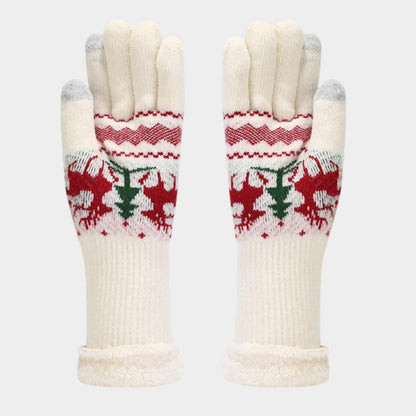 3 PCS Christmas Hat Scarf Glove Set