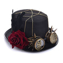 Women's Steampunk Rose Corset 4-Piece Set