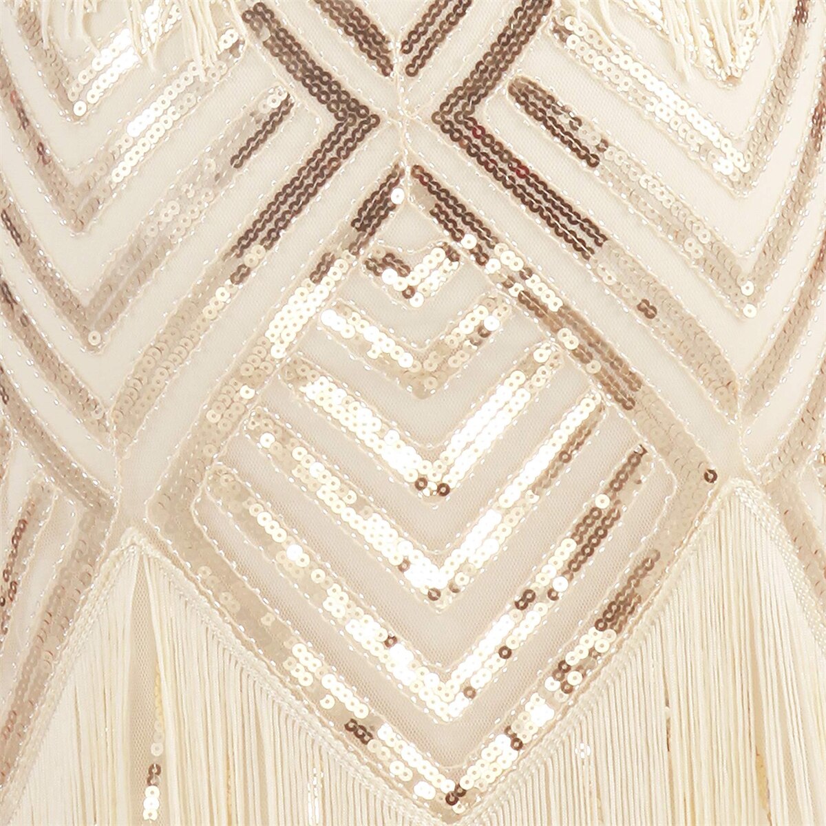 Geometric Art Deco Flapper Sequin Dress