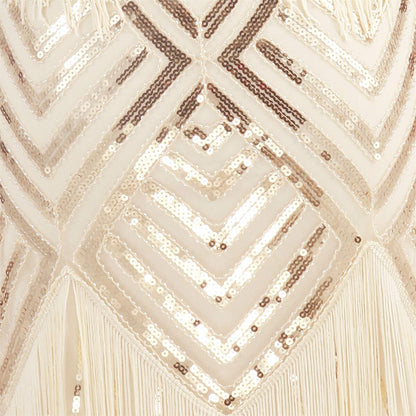 Geometric Art Deco Flapper Sequin Dress