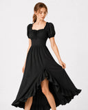 Robe de costume fantaisie elfique verte pour GN 