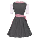 Oktoberfest Polka Dot Dirndl Dress with Pink Apron - Retrorobe