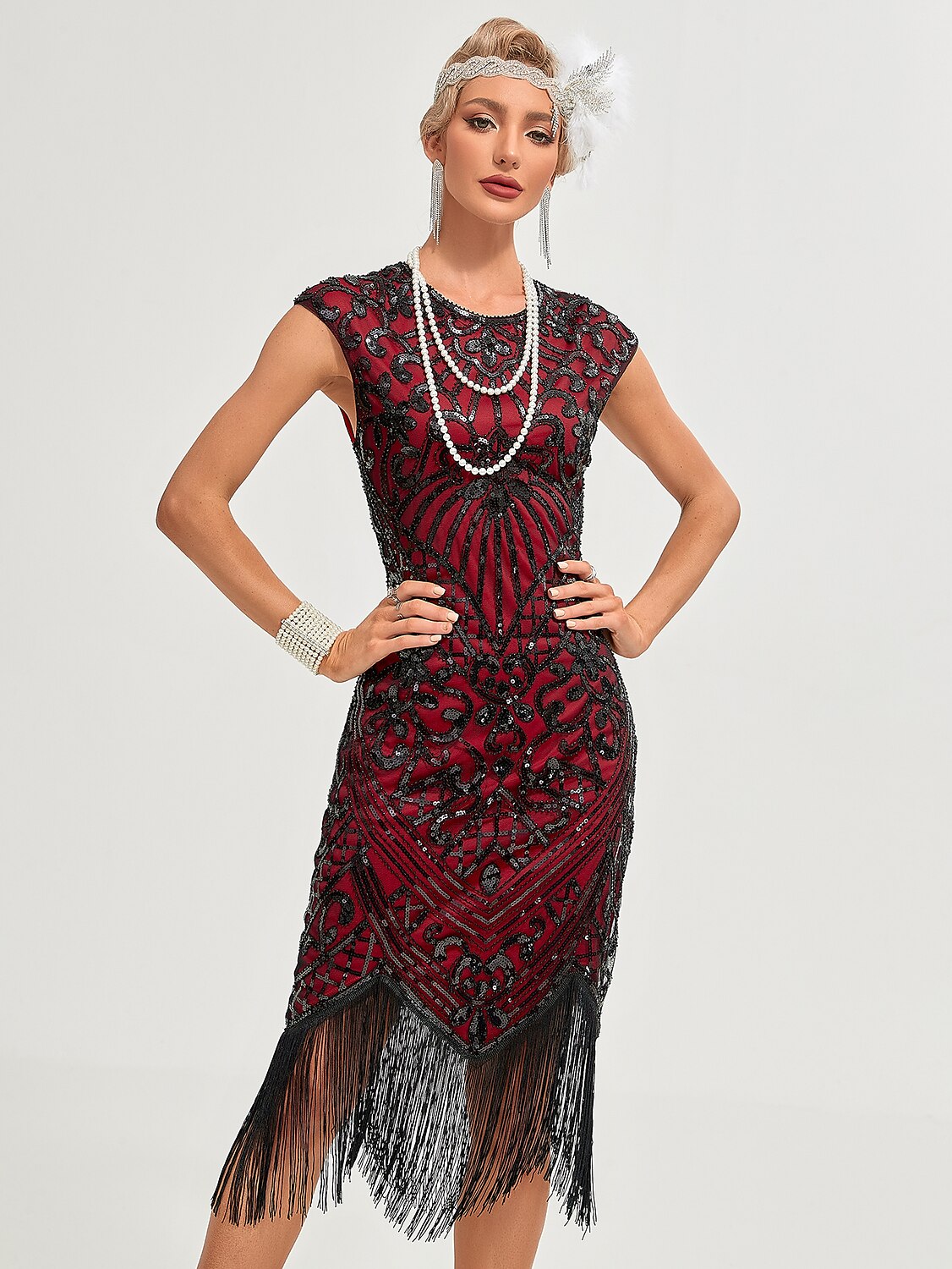 Art Deco Beading Flapper Dress