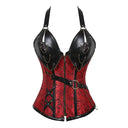 Women's Gothic Pirate Corset Dress 4-Piece Costume Set