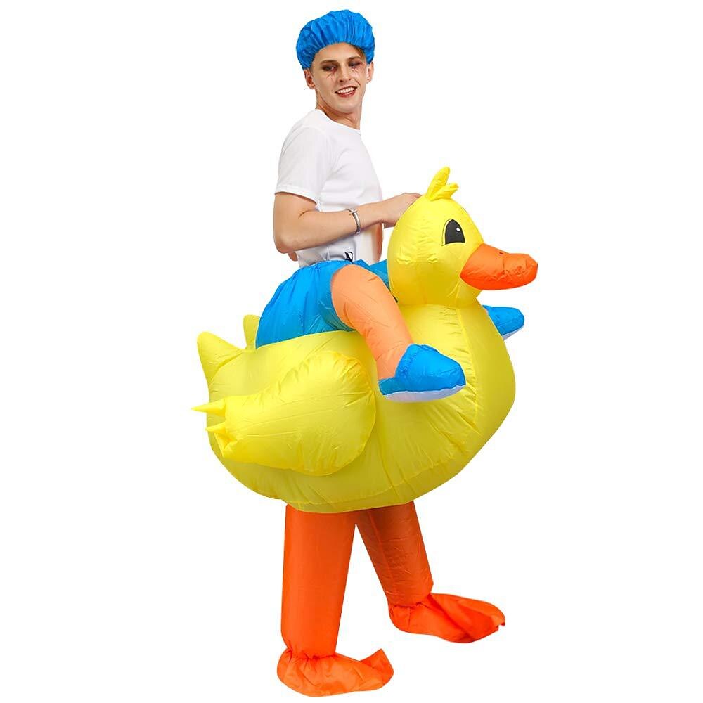 Yellow Duck Halloween Inflatable Ride Costume