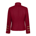 Ensemble de costume de Casse-Noisette 3 pièces pour femme, rouge à volants sur le devant