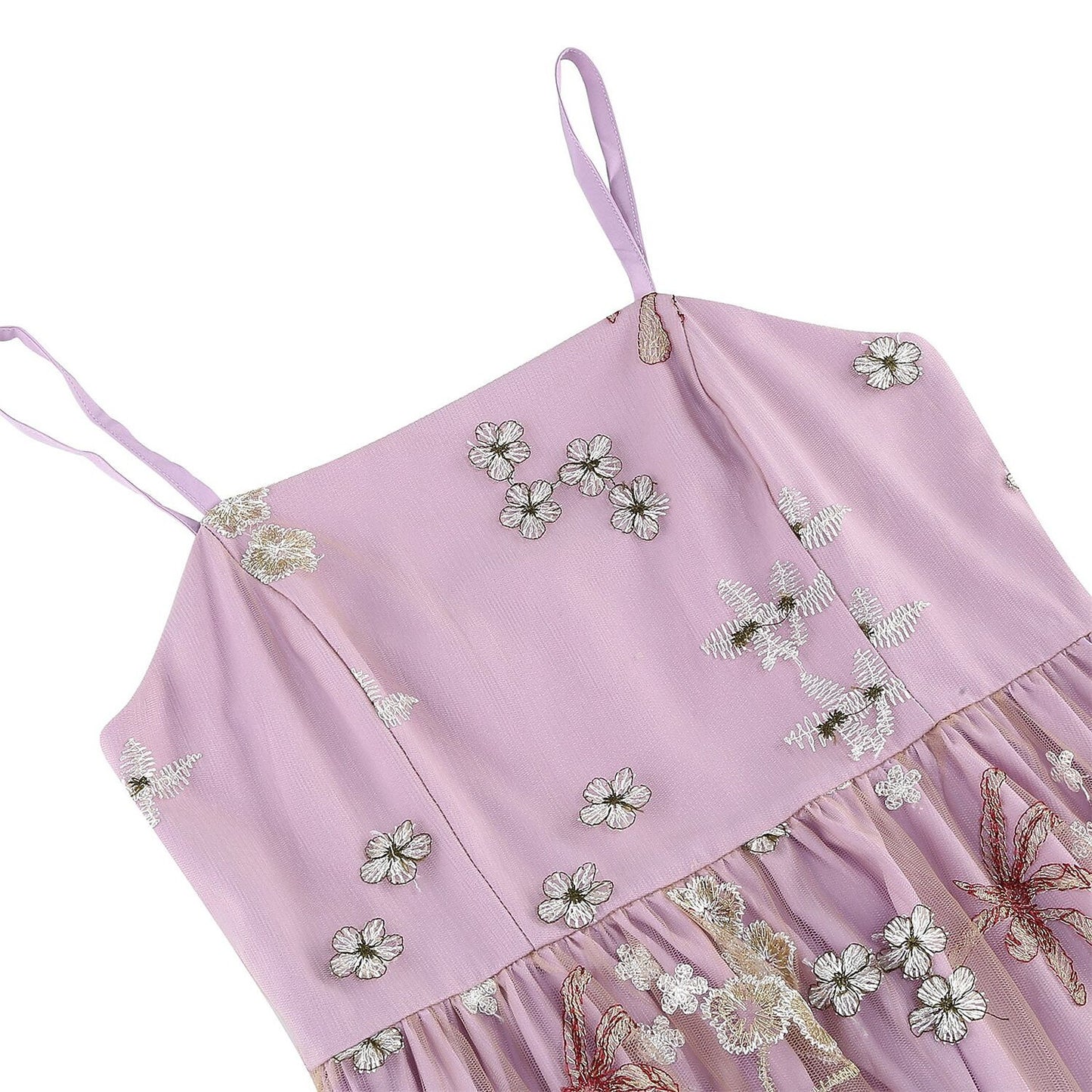 Floral Embroidered Midi Dress