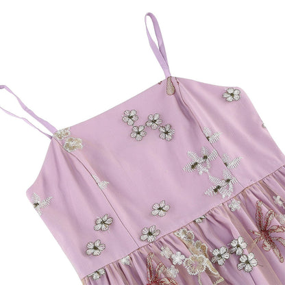 Floral Embroidered Midi Dress