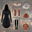 Women's Olive Green Hooded Elf Ranger LARP Costume Set