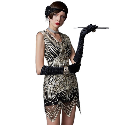 Sparkly Sequin Bodycon Flapper Dress