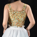 Floral Victorian Corset Painting Bustier - Retrorobe