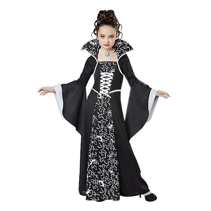 Halloween Retro Vintage Girls' Dress Costume