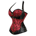 Women's Steampunk Rose Corset 4-Piece Set