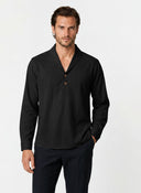 Camisa túnica con cuello marinero estilo medieval