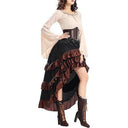 Medieval Pirate Set with Blouse Skirt Waspie Corset Belt