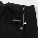 Men's White Victorian Ruffle Shirt & Black Pants Costume Set