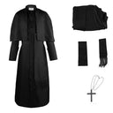 Men's Gothic Dark Cleric Robe 3-Piece Costume Set