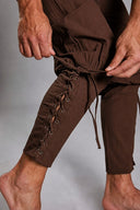 Men's Beige & Brown Pirate Costume Set