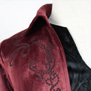 Men's Retro Vintage Steampunk Embroidered Tailcoat - Retrorobe