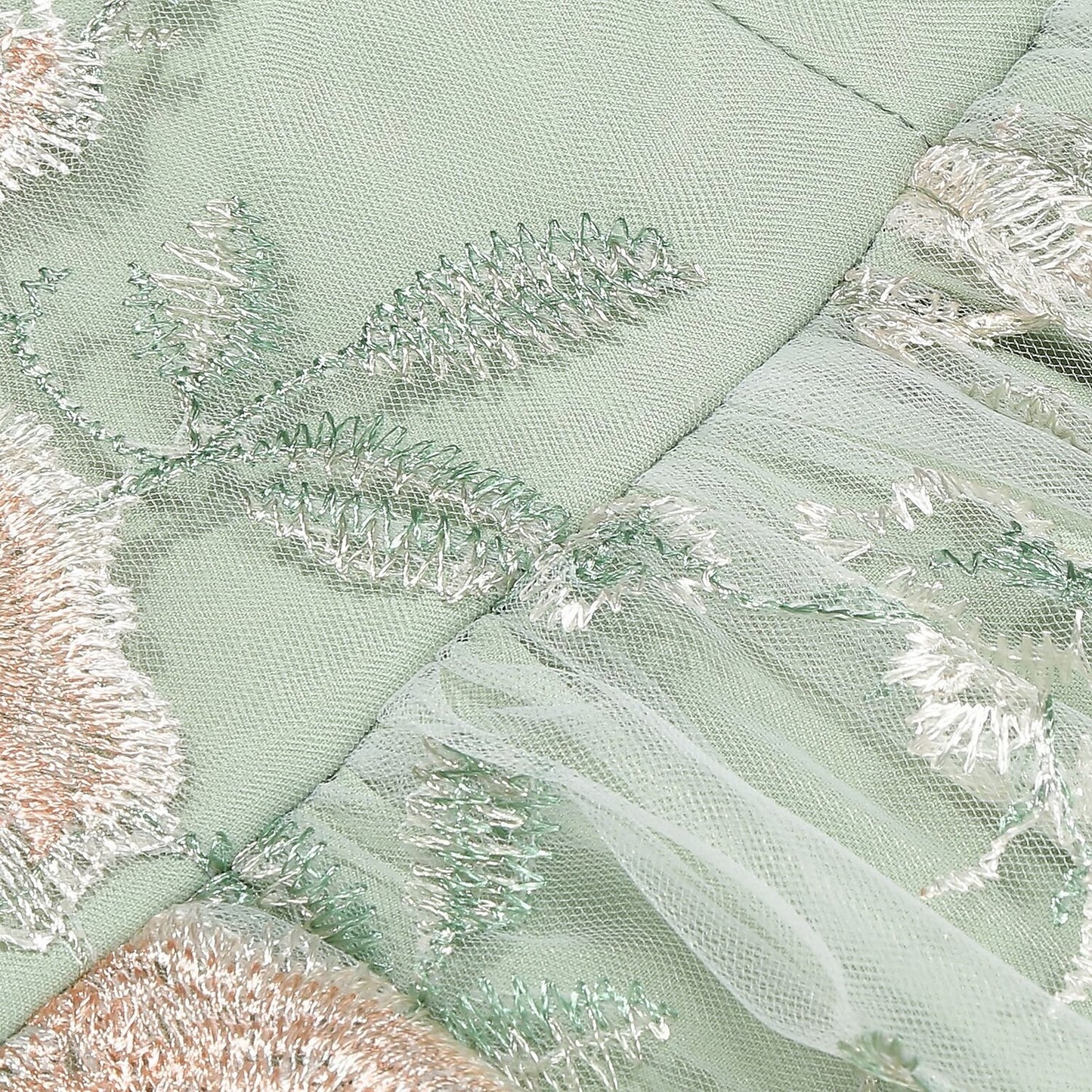 Floral Embroidered Sweetheart Midi Dress